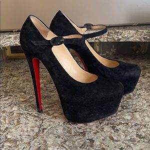 Christian Louboutin  Suede Leather Heels